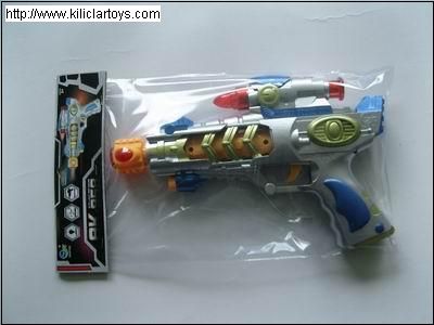 Pilli Işıklı Lazerli Tabanca