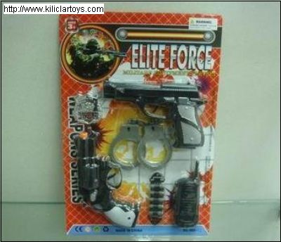 Kartela Kelepçeli 2 Tabancalı Polis Seti